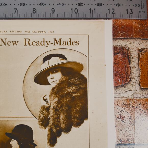 1918 Womens‎ Fashion Ready Made Apparel 1910s Original Vtg Magazine Page - Picture 5 of 7